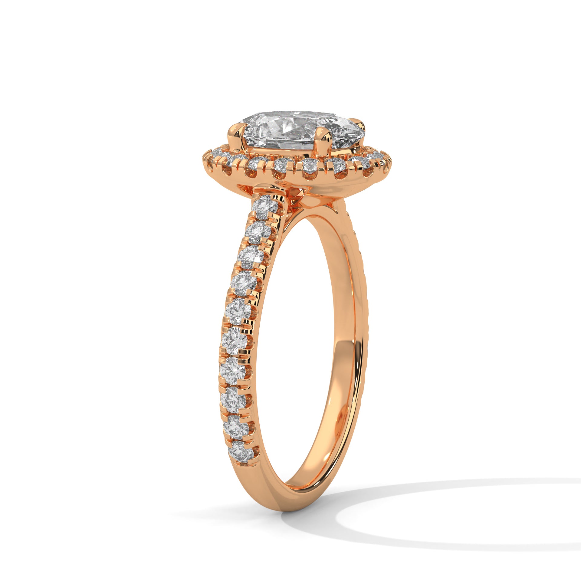 2 Carat Solitaire Oval Shape Lab Diamond Wedding Ring