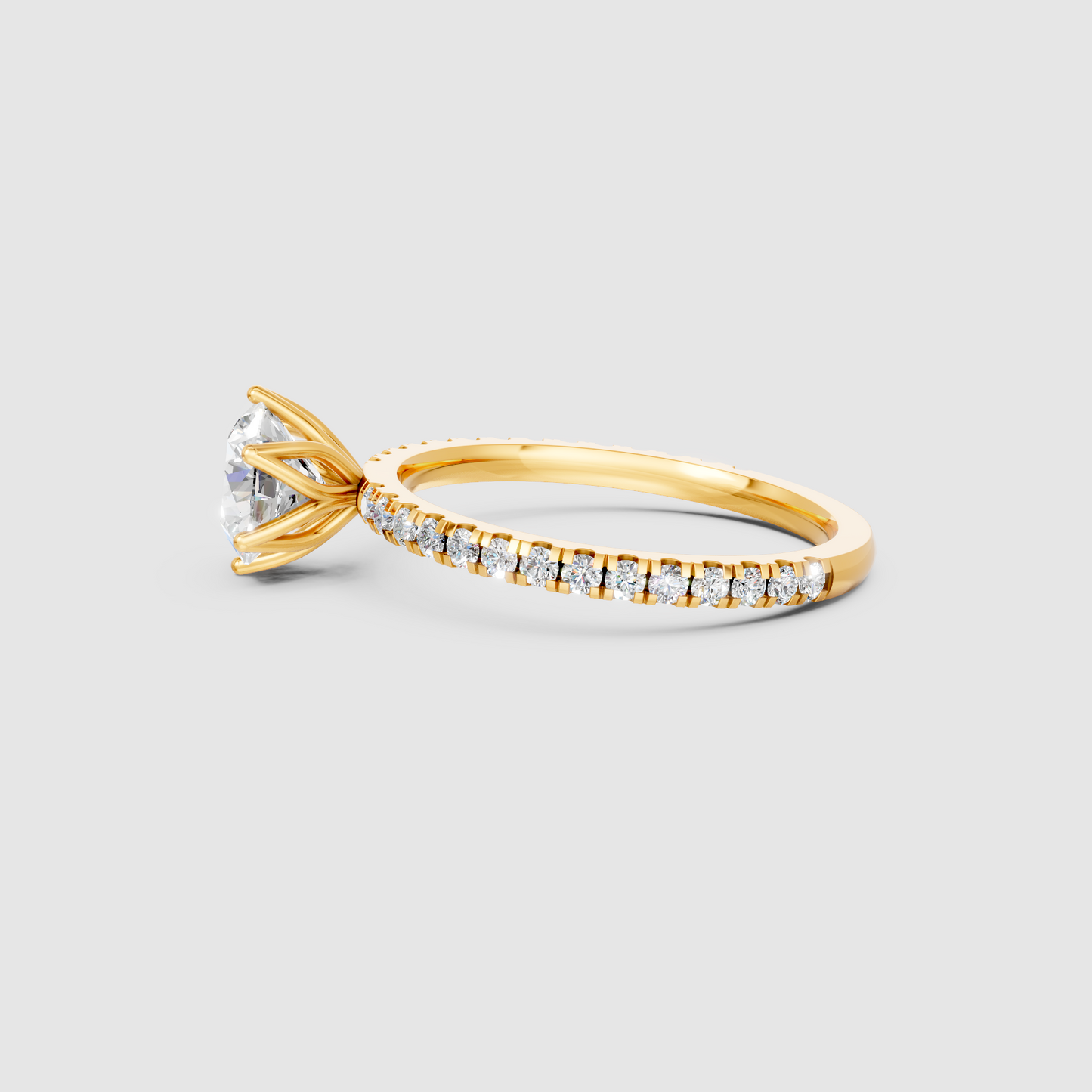 PureSoul Round Lab Grown Diamond Engagement Ring