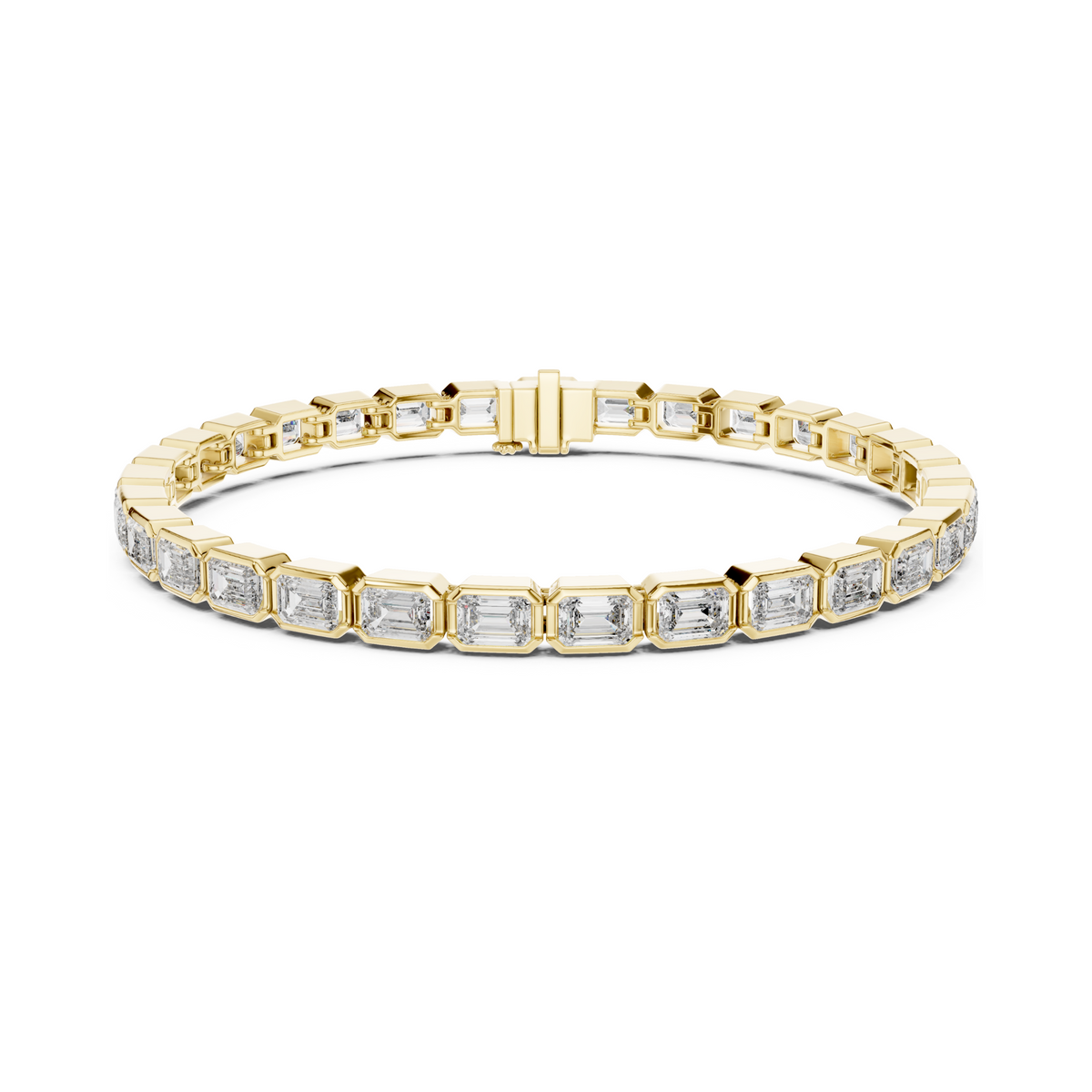 Lustro Grace Emerald Lab Diamond Tennis Bracelet For Special Occasion