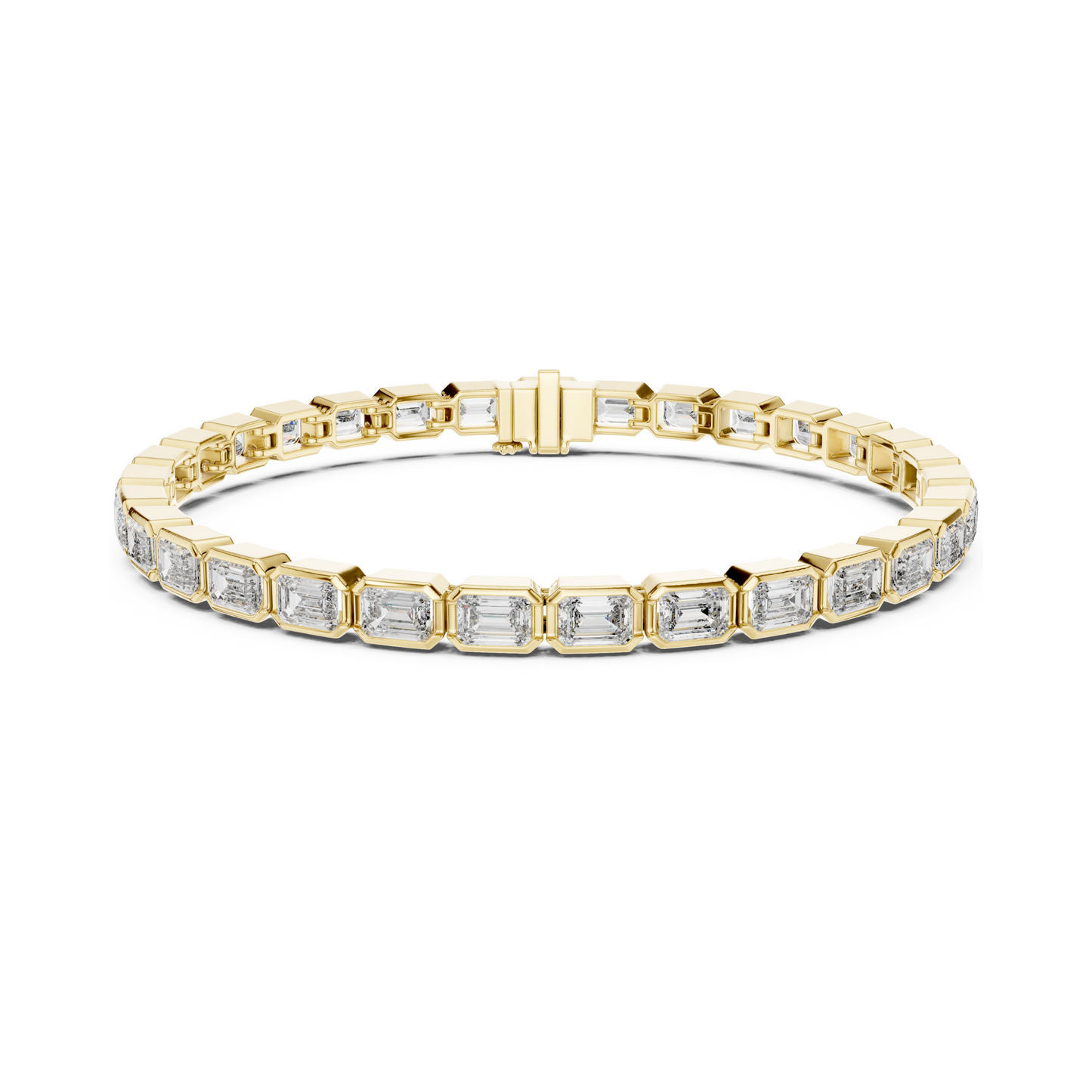 Lustro Grace Emerald Lab Diamond Tennis Bracelet For Special Occasion