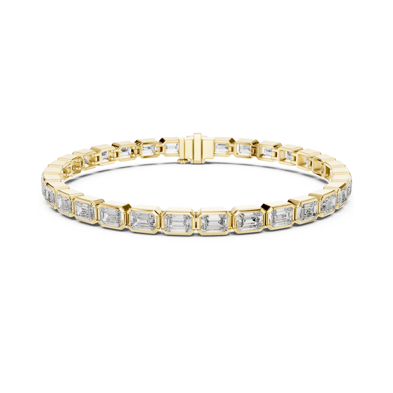 Lustro Grace Emerald Lab Diamond Tennis Bracelet For Special Occasion