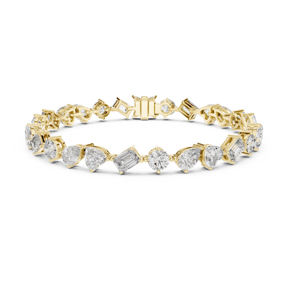 Elite Multi-Cut Lab Diamond Tennis Bracelet – Gift for Women & Wife