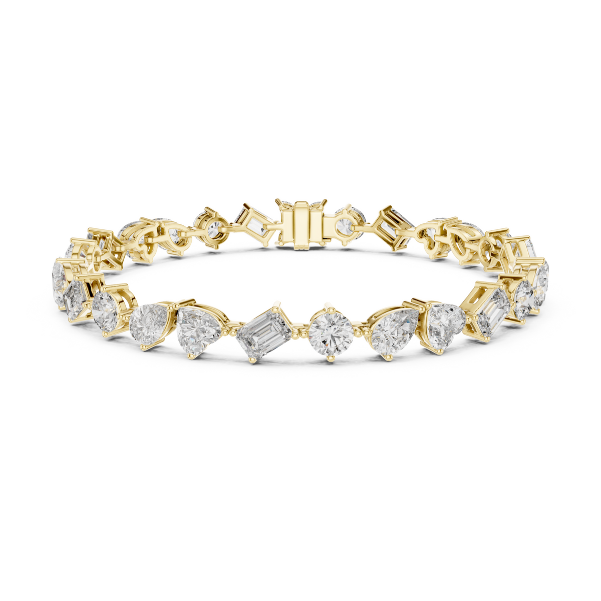 Elite Multi-Cut Lab Diamond Tennis Bracelet for Women