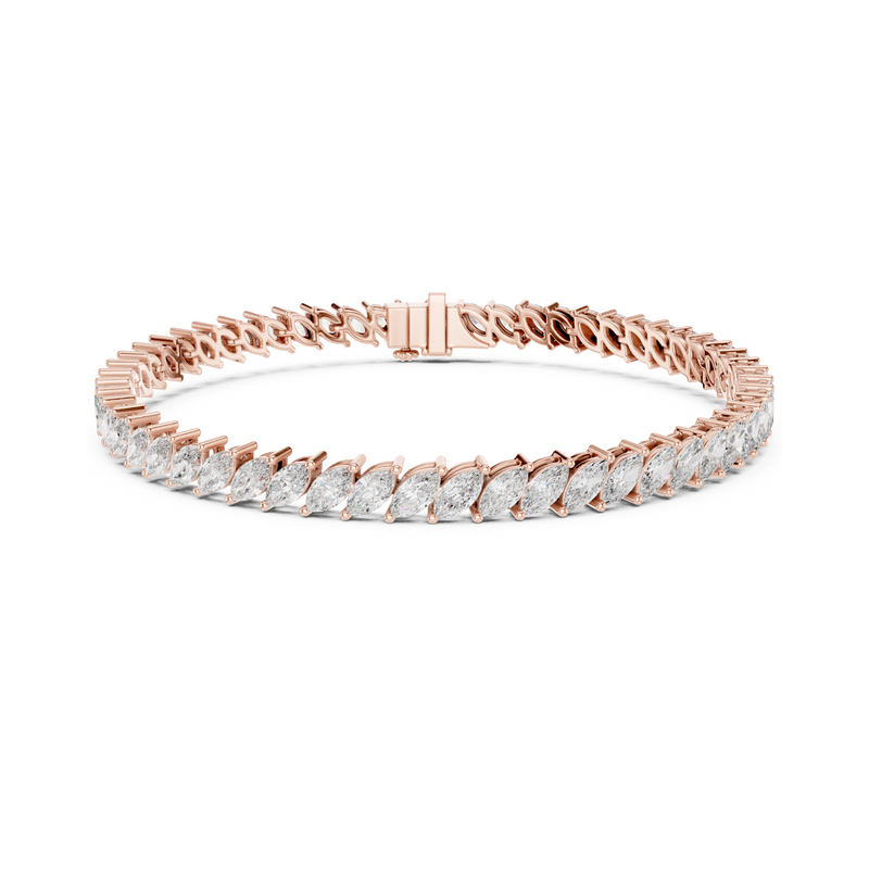 True Love Marquise Cut Lab Grown Diamond Tennis Bracelet