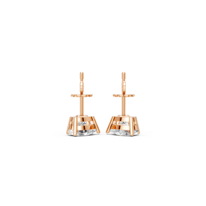 Premium Two Stone Chic Lab Diamond Earrings