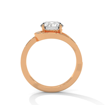 Antique Classic Round Halo Engagement Ring For Women in 2 Carat Lab Diamond