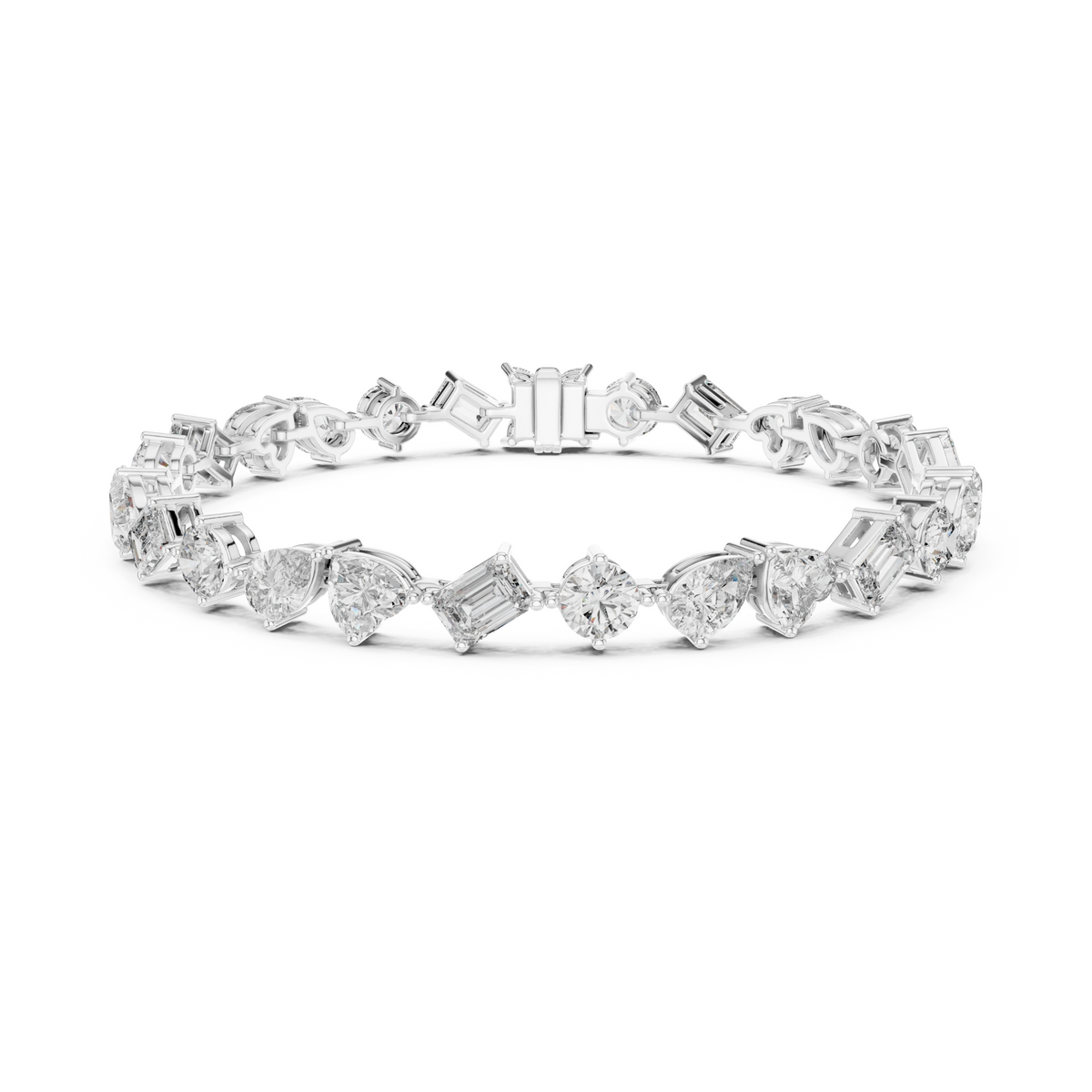 Elite Multi-Cut Lab Diamond Tennis Bracelet – view 9