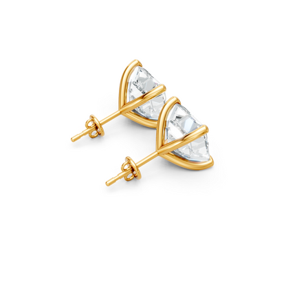 Classic Blissful Solitaire Lab Diamond Martini Studs Earrings