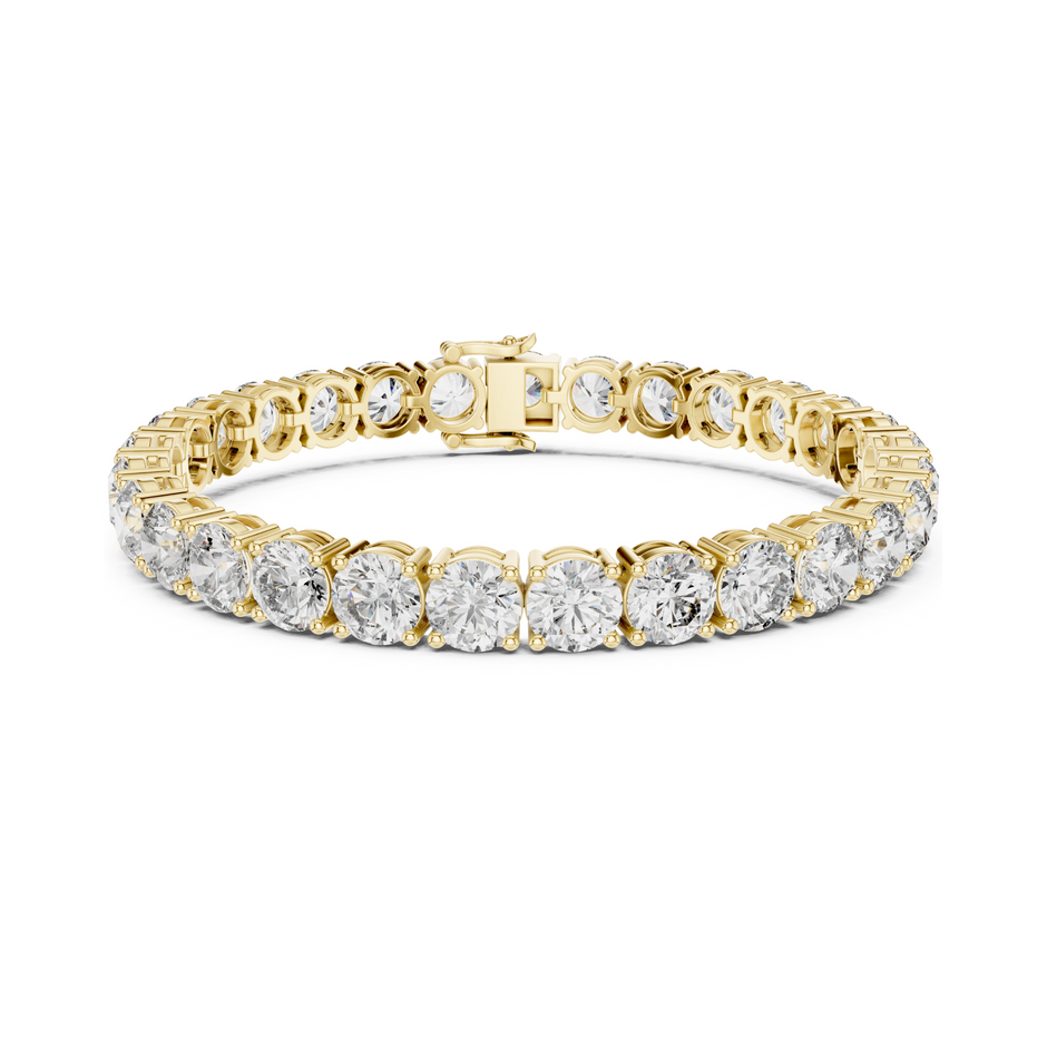 Queenly Crafted Lab Diamond Tennis Bracelet