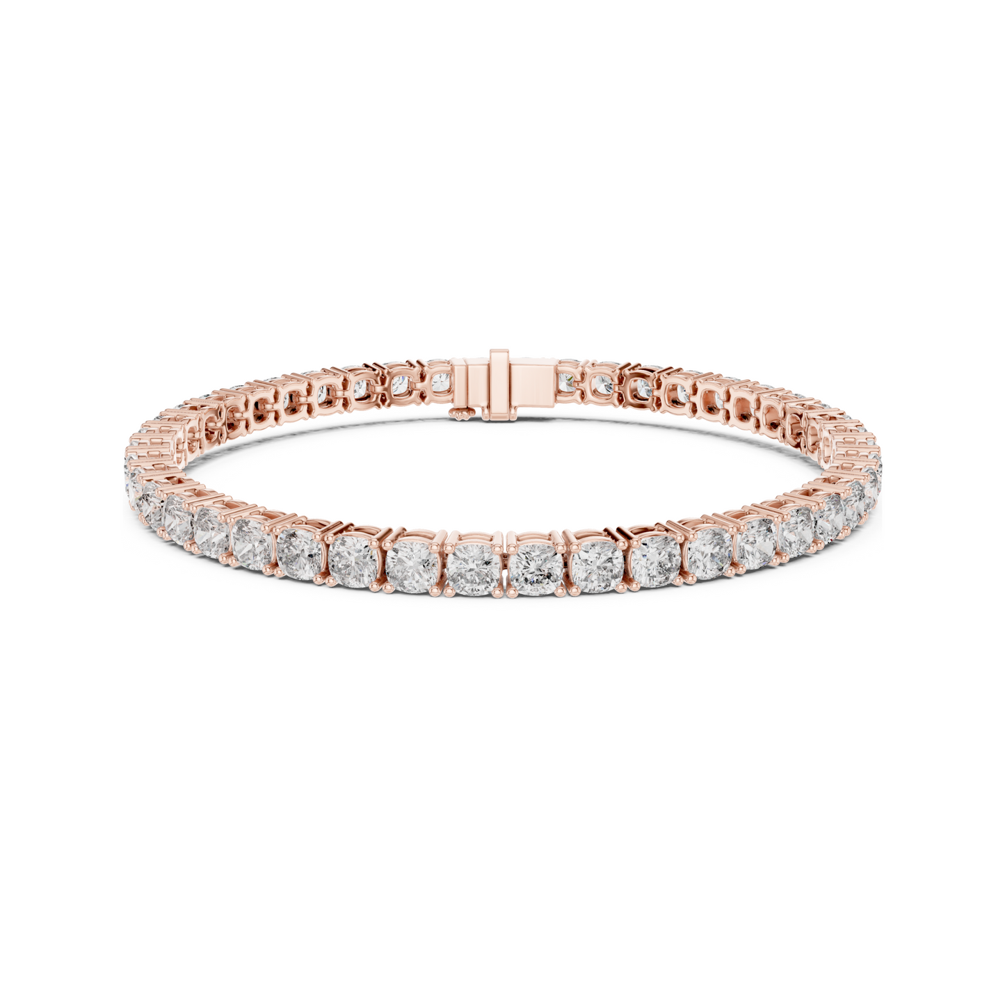 Womens Tennis Bracelet With Classic Fancy Cut Lab Diamond