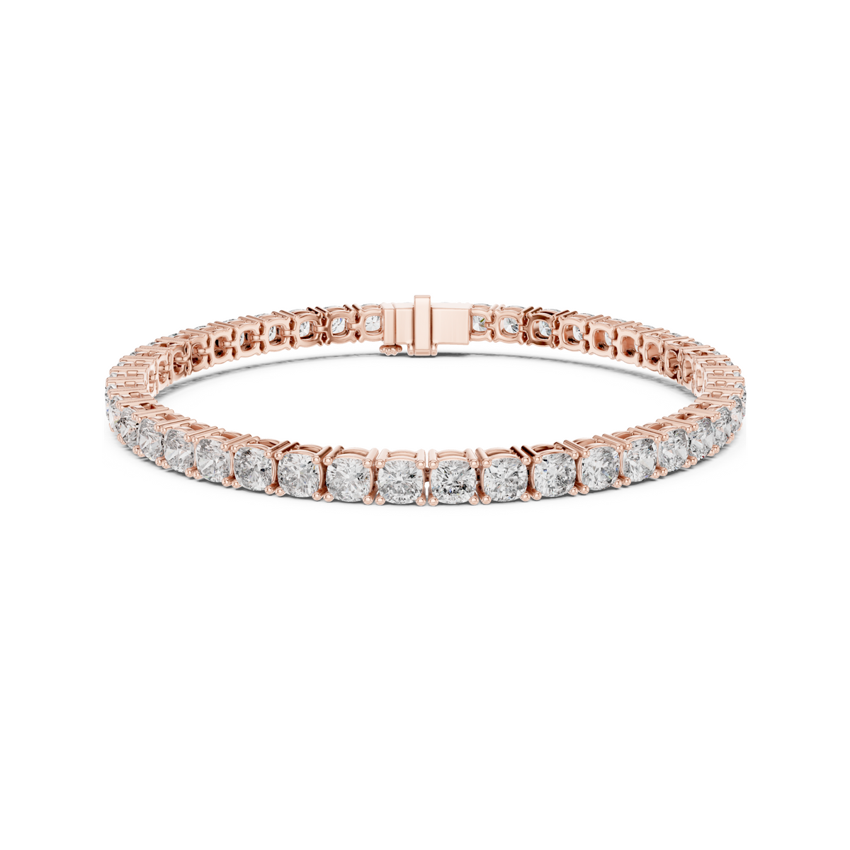 Womens Tennis Bracelet With Classic Fancy Cut Lab Diamond