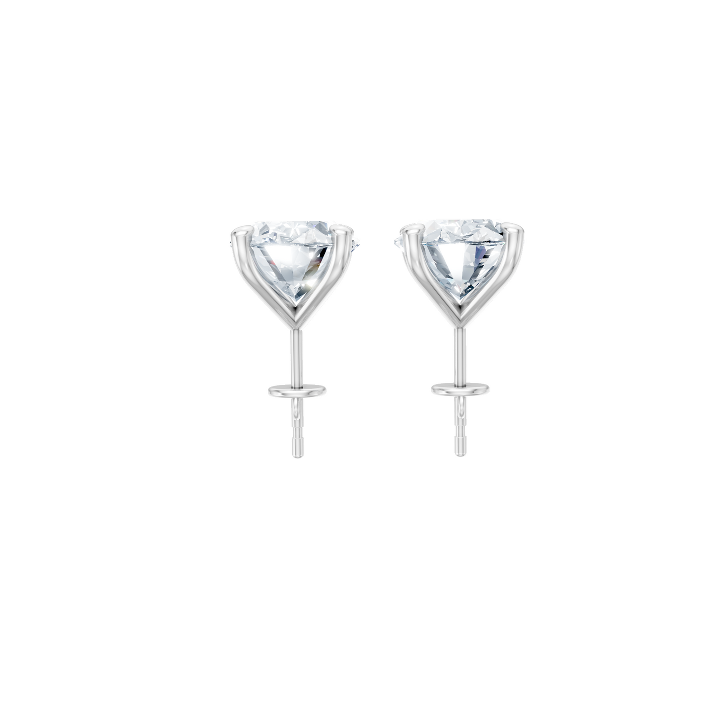 Classic Blissful Solitaire Lab Diamond Martini Studs Earrings