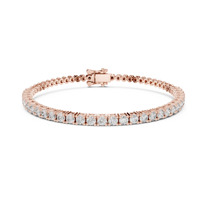 Signature Luxury Lab Diamond Tennis Bracelet for Women | Contemporary Round Cut Sparkling Bracelet for Brides, Corporate Gifts & Anniversary