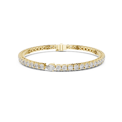 Classic Round Tennis Bracelet With Lab Diamonds