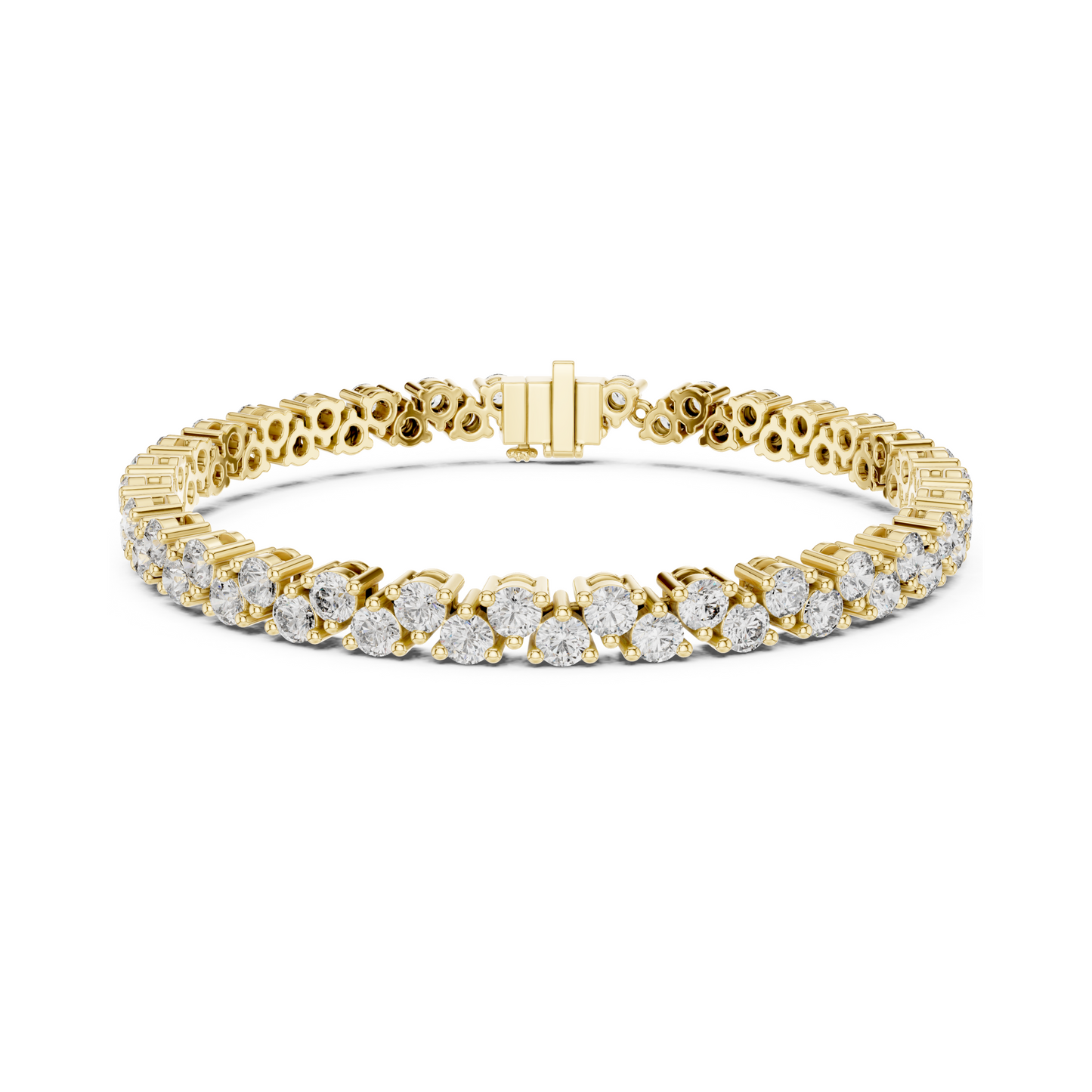 Lustrous Lab Diamond Tennis Band – Classic Round Cut Luxury Bracelet for Women