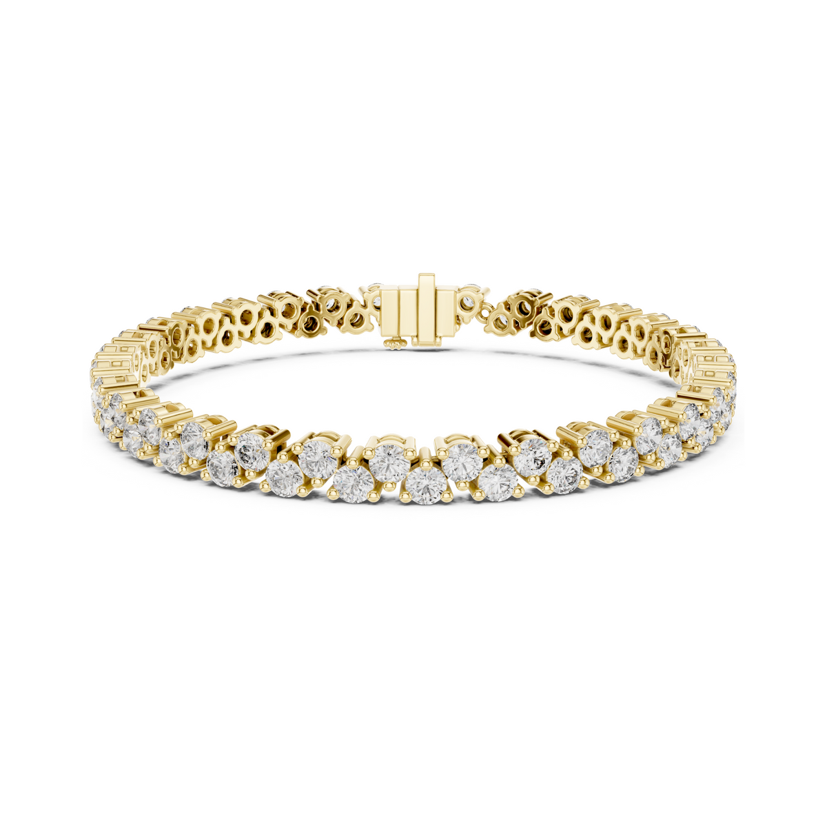 Lustrous Lab Diamond Tennis Band – Classic Round Cut Luxury Bracelet for Women