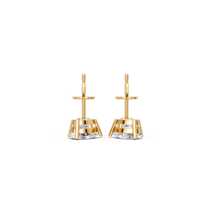 Premium Two Stone Chic Lab Diamond Earrings