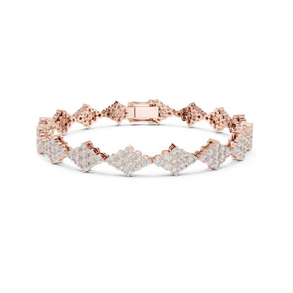 Golden Empress Lab Diamond Designer Tennis Bracelet For Women