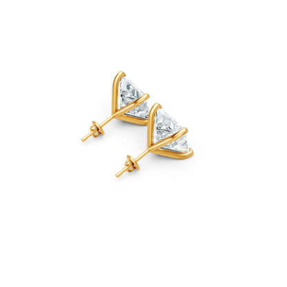Classic Blissful Solitaire Lab Diamond Martini Studs Earrings