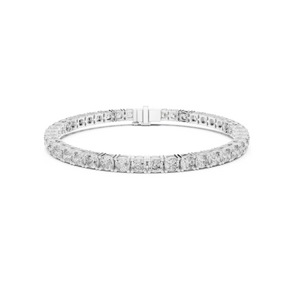 Womens Tennis Bracelet With Classic Fancy Cut Lab Diamond