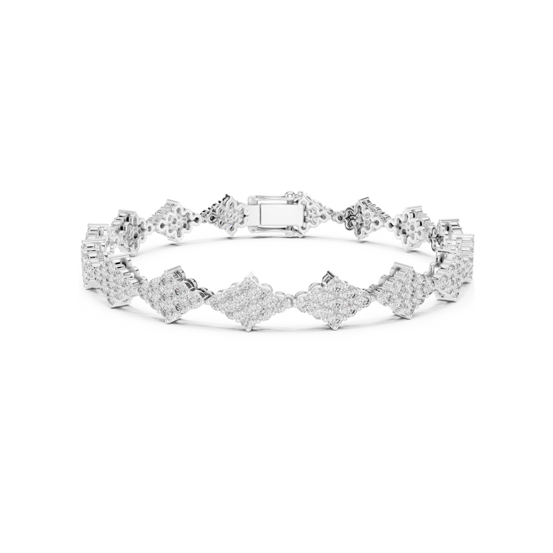 Golden Empress Lab Diamond Designer Tennis Bracelet For Women