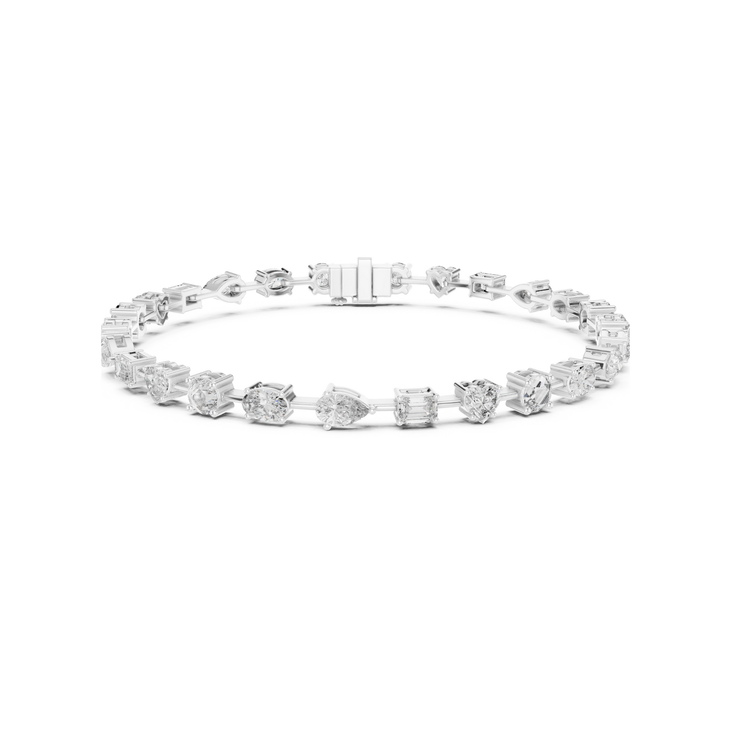 Architectural Essence Lab Diamond Multi-Cut Tennis Bracelet For Gifting