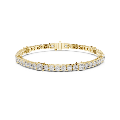 Crown of Success Lab Diamond Tennis Bracelet – Graduation Gift for Princess