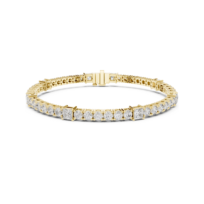 Crown of Success Lab Diamond Tennis Bracelet – Graduation Gift for Princess