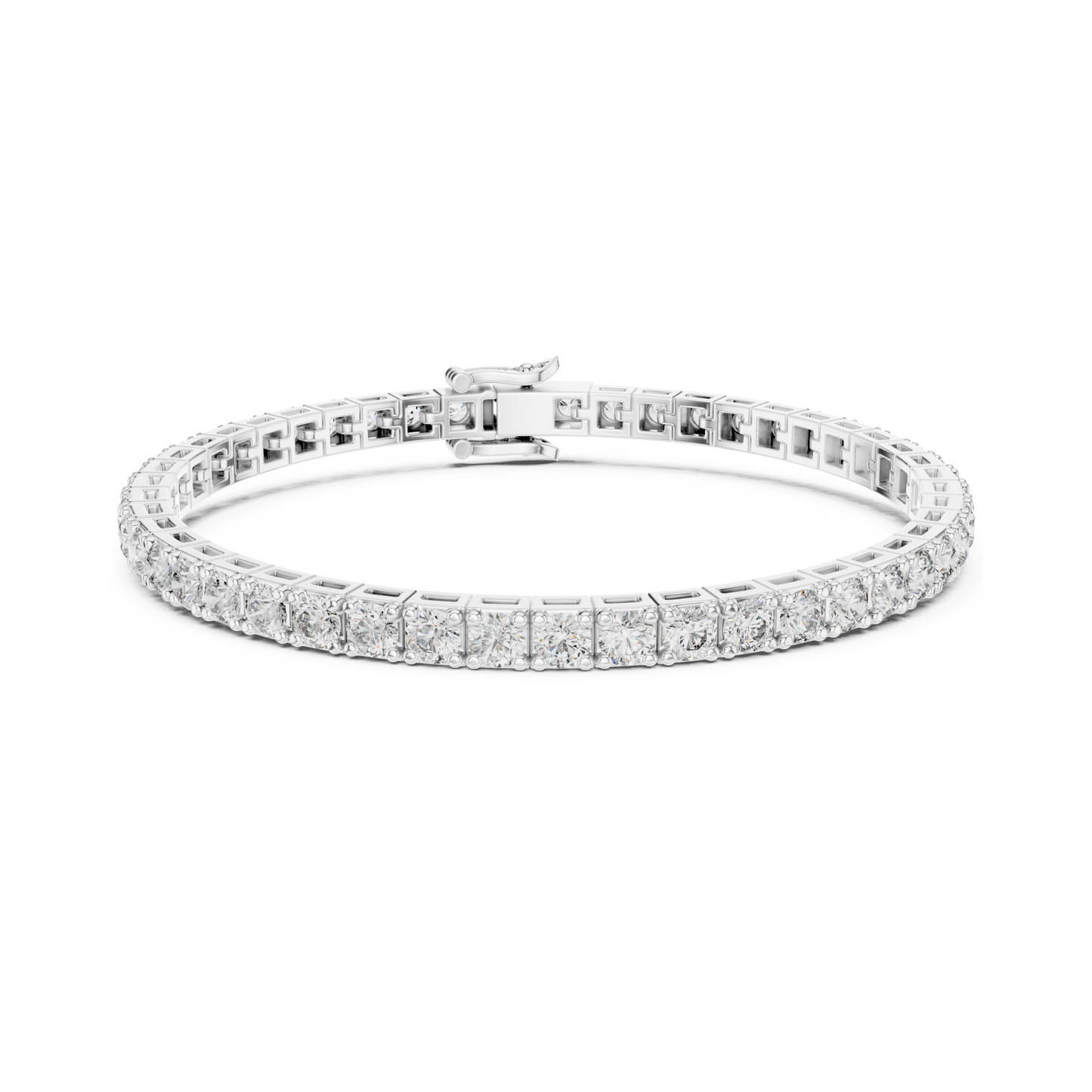 Eternal Brilliance Lab Diamond Tennis Bracelet – Round Cut Elegance For Working Professionals