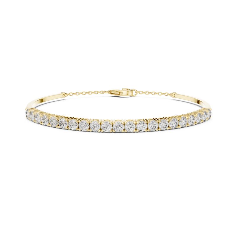 Idiom of Style And Budget Luxury Lab Diamond Tennis Bracelet With Chain For Office Wear