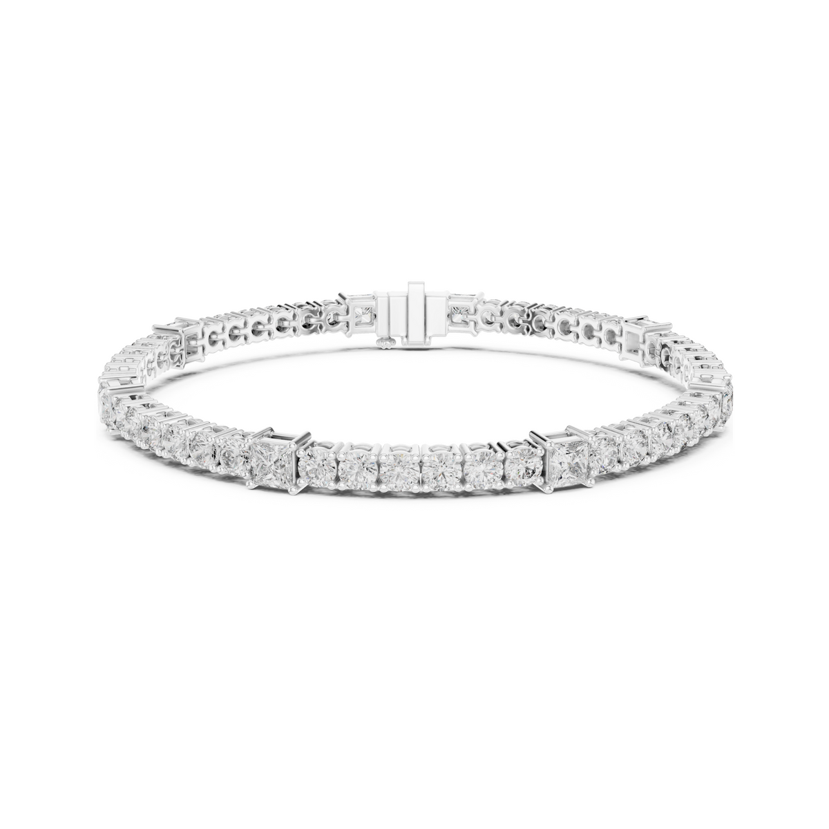 Crown of Success Lab Diamond Tennis Bracelet – Graduation Gift for Princess