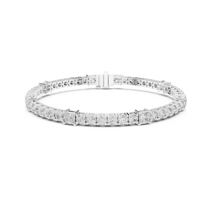 Crown of Success Lab Diamond Tennis Bracelet – Graduation Gift for Princess