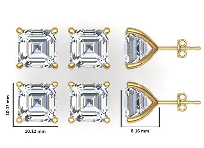 Classic Blissful Solitaire Lab Diamond Martini Studs Earrings