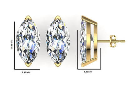 Classic Blissful Solitaire Lab Diamond Martini Studs Earrings