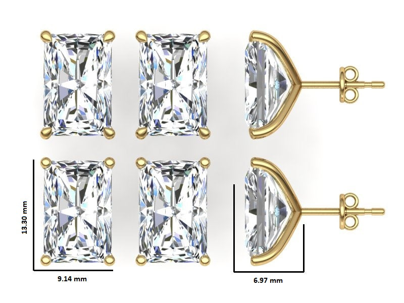 Classic Blissful Solitaire Lab Diamond Martini Studs Earrings
