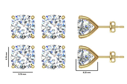 Classic Blissful Solitaire Lab Diamond Martini Studs Earrings