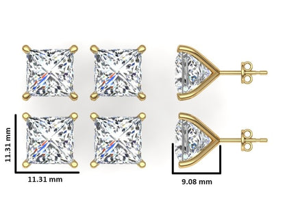Classic Blissful Solitaire Lab Diamond Martini Studs Earrings