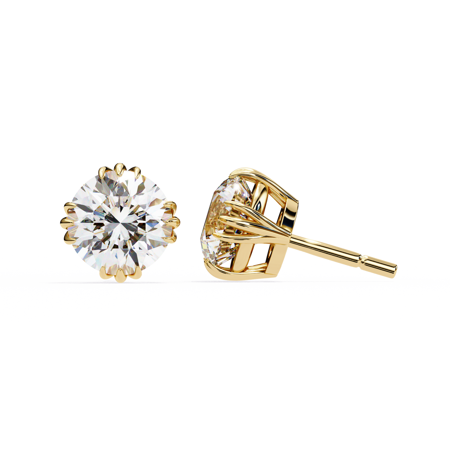 1.5 Carat Lab Diamonds Stud Earrings For Women