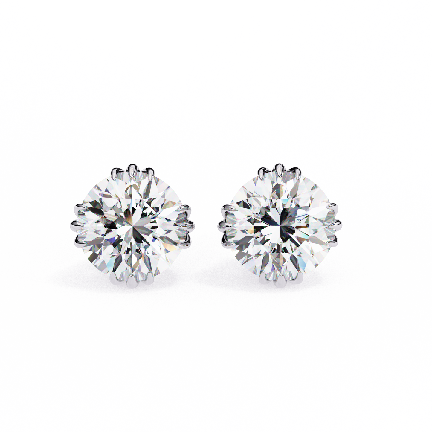 1.5 Carat Lab Diamonds Stud Earrings For Women