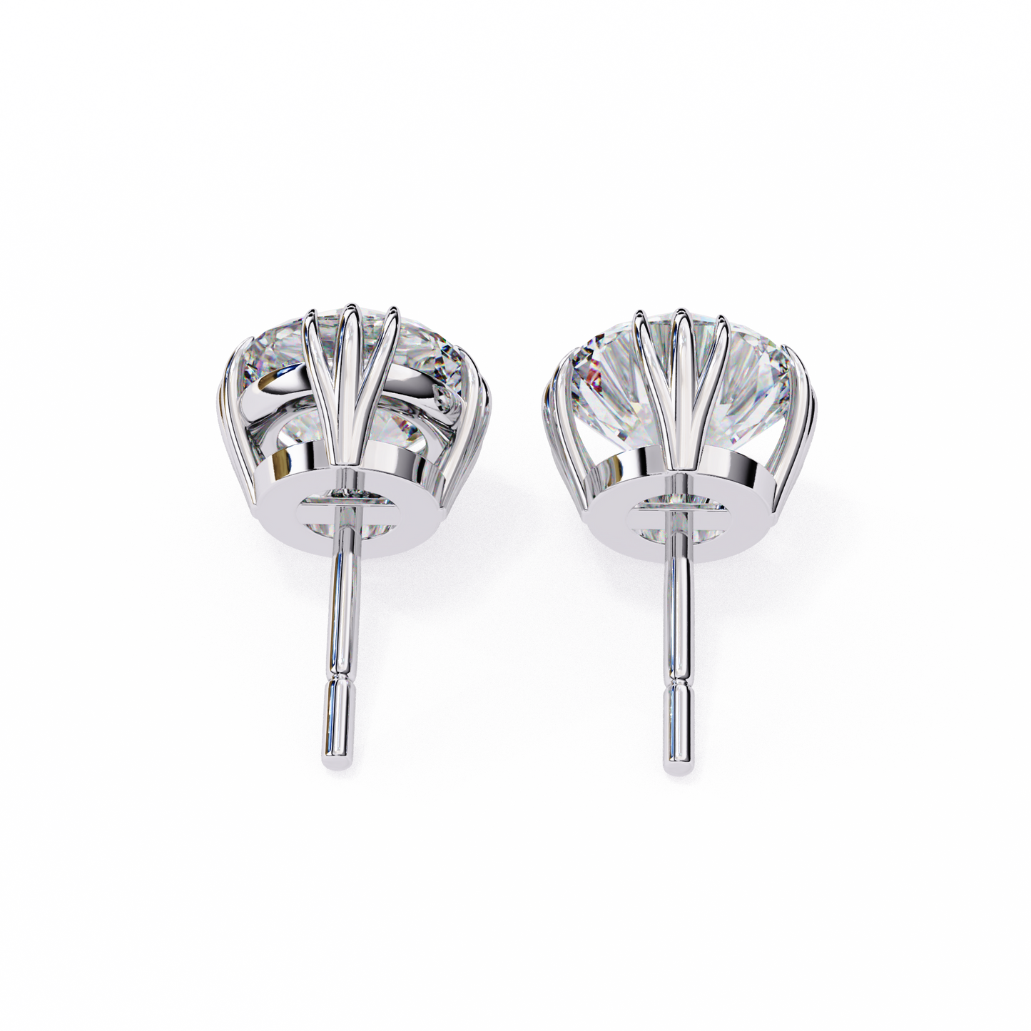 1.5 Carat Lab Diamonds Stud Earrings For Women