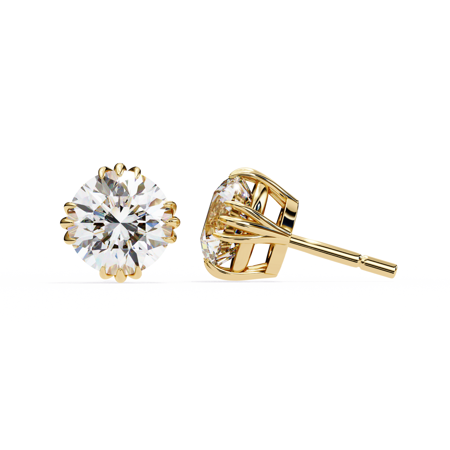 1.5 Carat Lab Diamonds Stud Earrings For Women