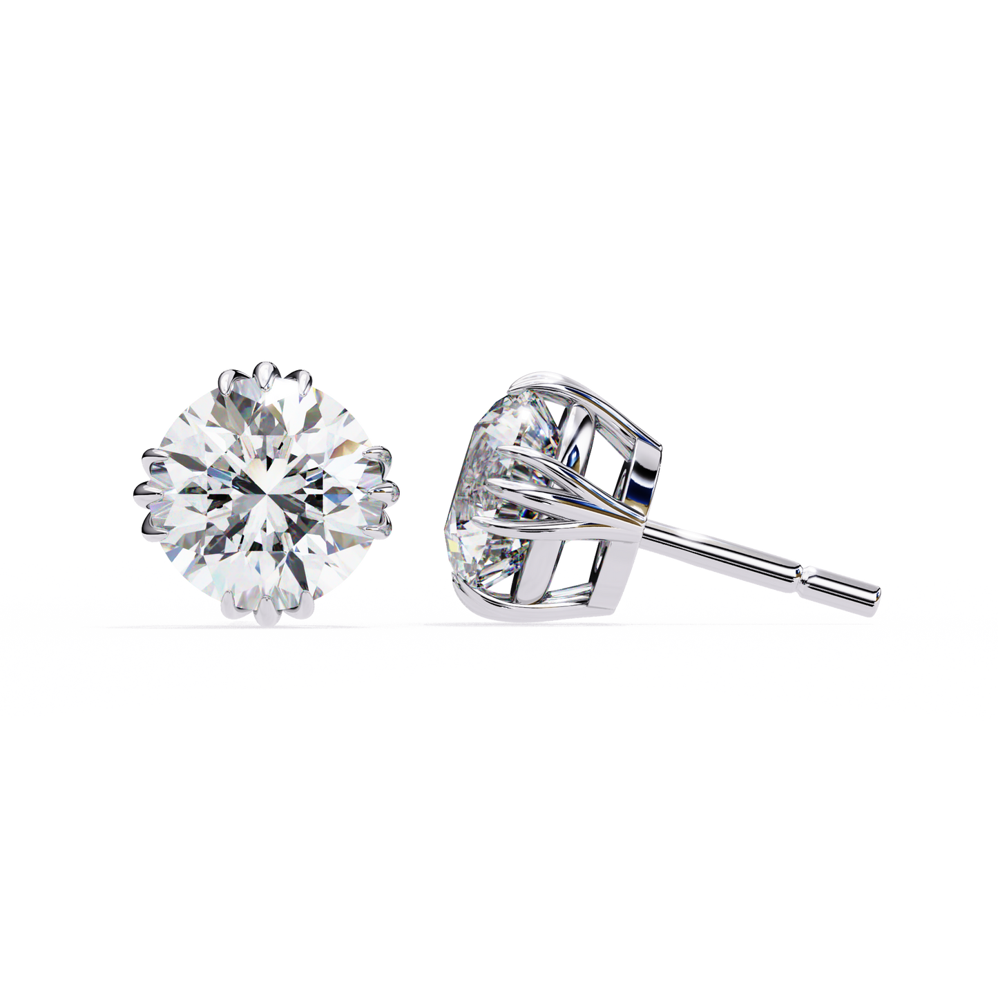 1.5 Carat Lab Diamonds Stud Earrings For Women