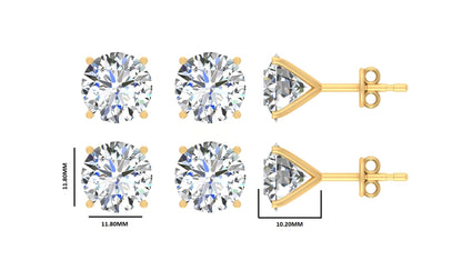 Classic Blissful Solitaire Lab Diamond Martini Studs Earrings