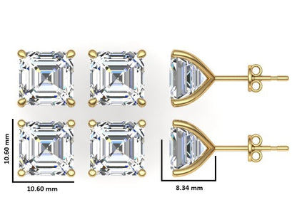 Classic Blissful Solitaire Lab Diamond Martini Studs Earrings