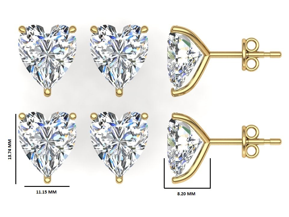Classic Blissful Solitaire Lab Diamond Martini Studs Earrings