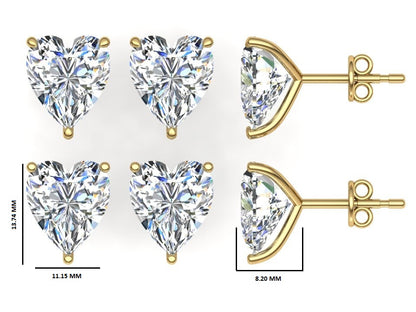 Classic Blissful Solitaire Lab Diamond Martini Studs Earrings