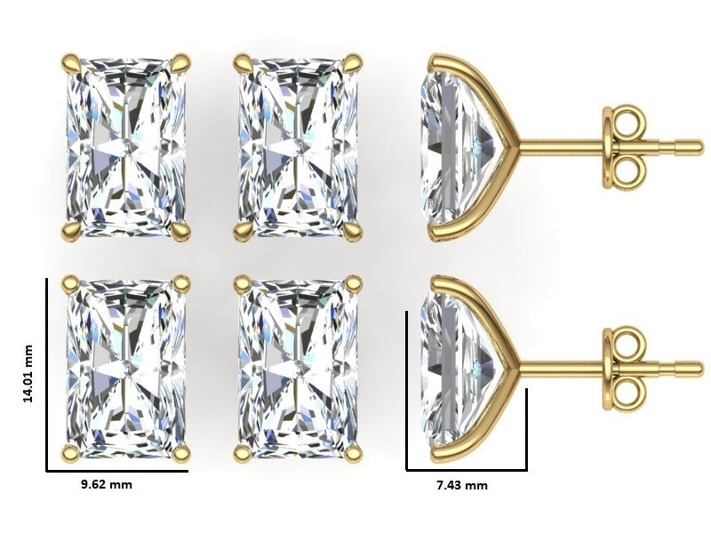 Classic Blissful Solitaire Lab Diamond Martini Studs Earrings