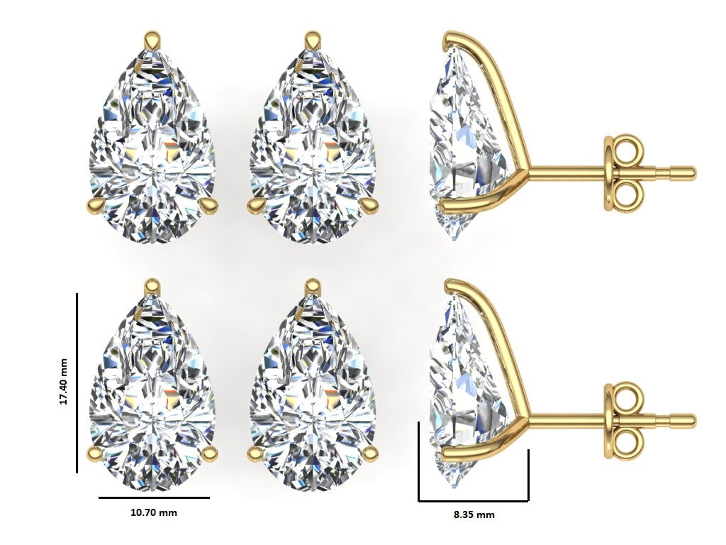 Classic Blissful Solitaire Lab Diamond Martini Studs Earrings