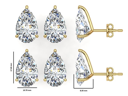 Classic Blissful Solitaire Lab Diamond Martini Studs Earrings