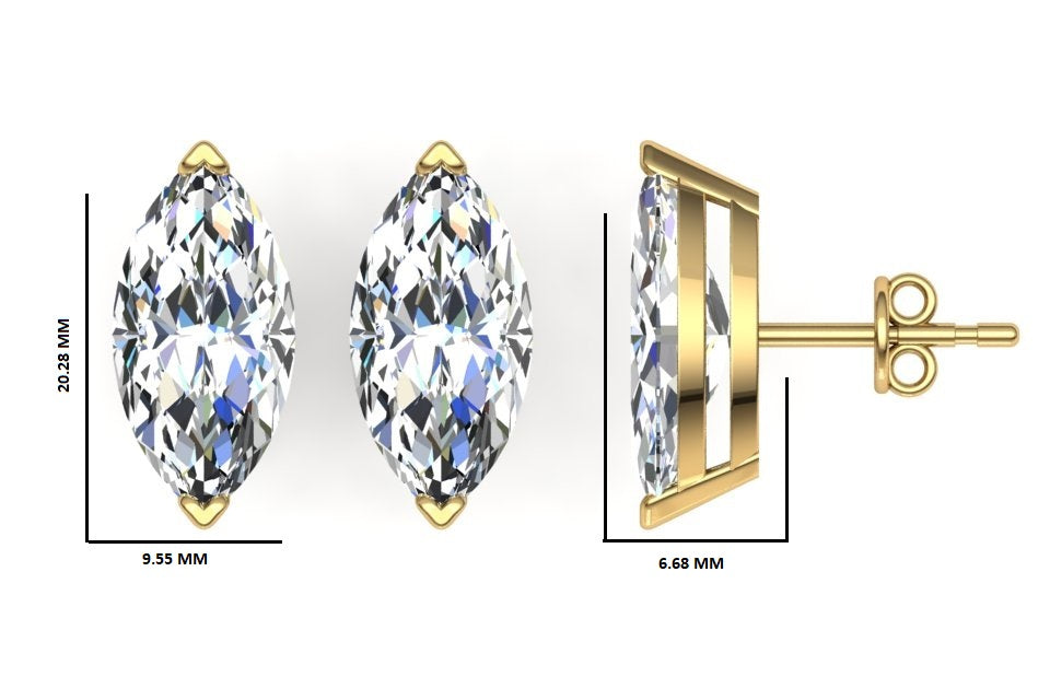 Classic Blissful Solitaire Lab Diamond Martini Studs Earrings